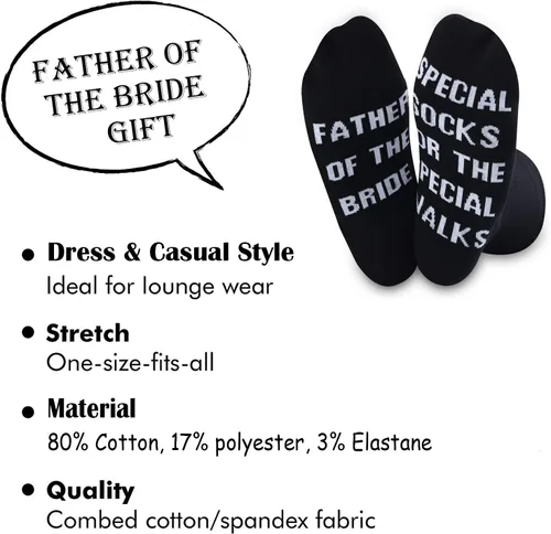 Miniatura 2 de TSOTMO 2 pares de calcetines especiales para el hermano de la novia para un paseo especial, regalo de fiesta de boda, regalo de hermano de la novia
