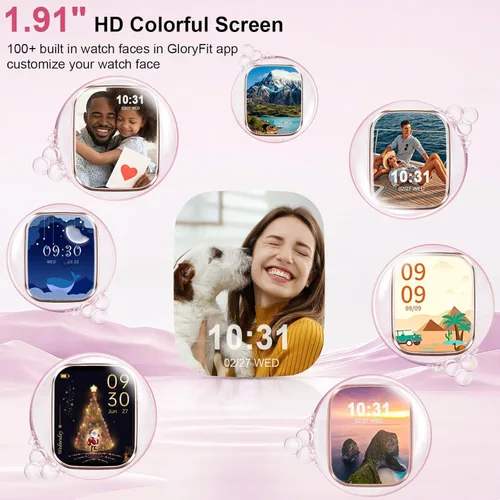 Miniatura 2 de Reloj inteligente para mujeres y hombres (respuesta/hacer llamadas), nuevo reloj inteligente HD de 1.91 pulgadas 2026, rastreador de actividad