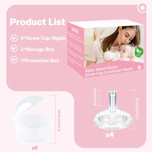 Miniatura 2 de Boquillas para biberones Philips Avent anticólicos para bebés, pezones de silicona suave de grado alimenticio, [flujo variable]