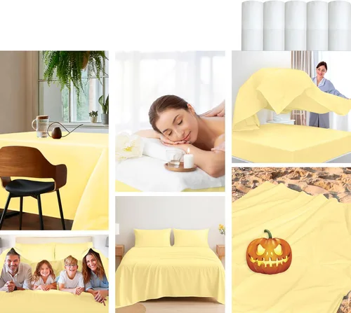 Miniatura 60 de Royale Linens Sábana encimera de tamaño individual XL 100% Algodón Orgánico – Super suave – Sábanas superiores de percal – Sábana encimera