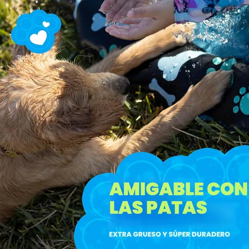 Miniatura 4 de SplashEZ Almohadilla de Salpicaduras Antideslizante para Niños y Perros, 69'' Almohadilla de Salpicaduras Extra Grande con Rociador para Niños