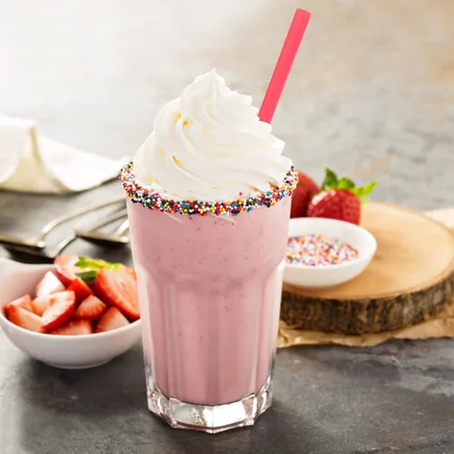 Miniatura 5 de [100 piezas] Pajitas Boba Smoothie envueltas individualmente, pajitas desechables de plástico jumbo grandes para té de burbujas
