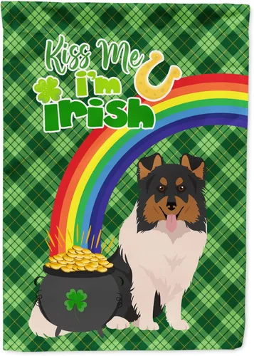 Miniatura 17 de Caroline's Treasures WDK4731GF - Bandera decorativa para jardín del día de San Patricio, color negro y tostado, Airedale Terrier, para jardín