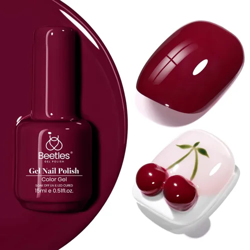 Miniatura 137 de Beetles - Esmalte de uñas de gel verde luminoso que brilla en la oscuridad, esmalte de uñas de gel que se absorbe con lámpara LED UV, arte de uñas