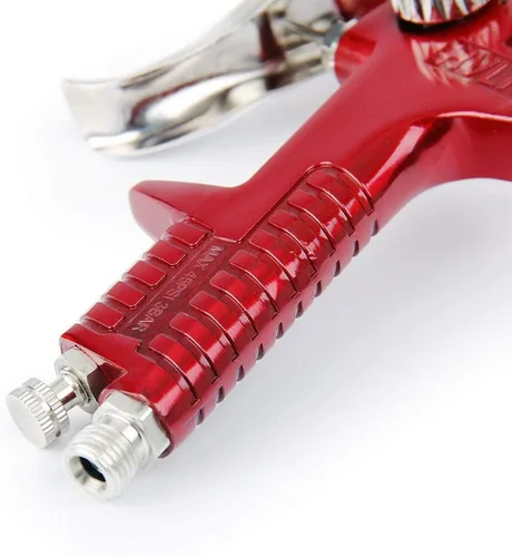 Miniatura 8 de BANG4BUCK - Pistola de pulverización con alimentación por gravedad, HVLP de alto rendimiento, con puntas de líquido de 0.055 pulgadas, 0.067 Rojo
