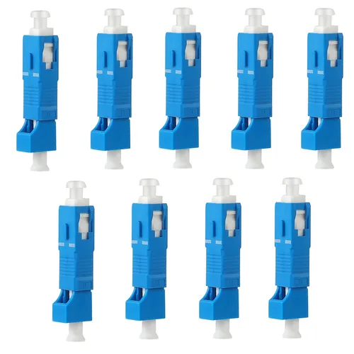 Miniatura 9 de Paquete de 4 adaptadores monomodo SC/UPC macho a LC/UPC hembra Conector de fibra óptica Convertidor adaptador FTTH para localizador de fallas