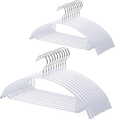 Miniatura 7 de Nature Smile Perchas antideslizantes con revestimiento de PVC para suéteres, perchas para abrigos, ropa para camisetas de golf sin golpes