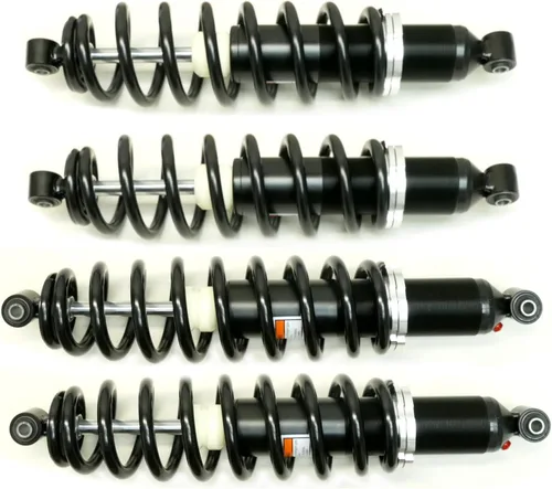 Monster Performance - Juego completo de amortiguadores para Polaris 7043394, 7042333, tasa lineal, monotubo, manejo receptivo, calidad probada,