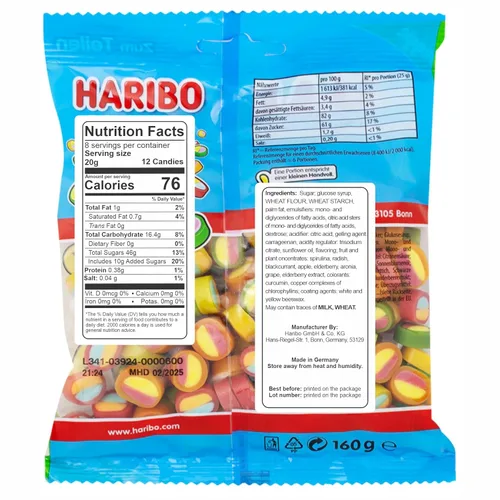 Miniatura 2 de Haribo Pico-Balla Gummy Candy 5.64 oz