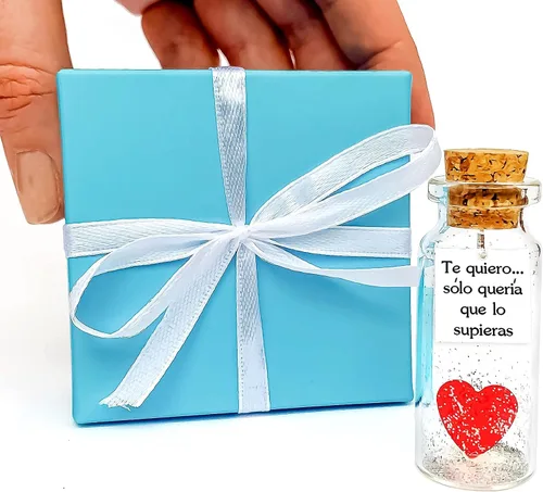 Miniatura 11 de Kseniya Revta Mensaje romántico en una botella para regalar a tu novio o novia - Tarro de los deseos con una tarjeta para tu esposo o esposa