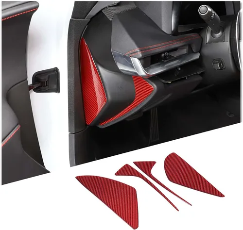 Miniatura 10 de Adhesivo decorativo suave de fibra de carbono real 3D para automóvil, antichoque, para salpicadero, puerta lateral, compatible con Corvette C8