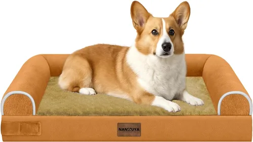 Miniatura 130 de Cama ortopédica lavable para perros medianos y grandes: cama con cojines de apoyo para perros medianos y grandes, cama impermeable de espuma tipo