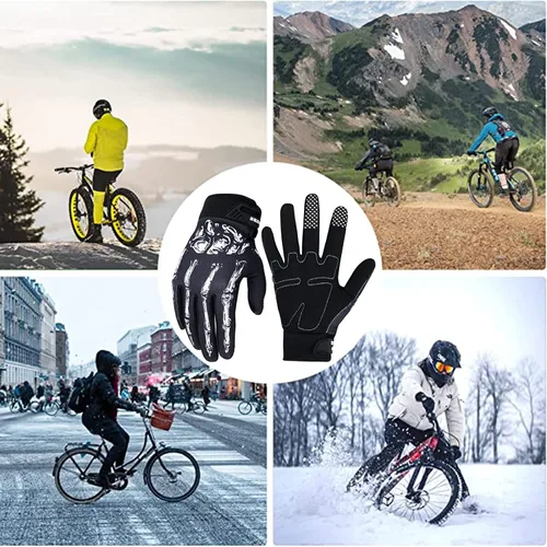 Miniatura 5 de BRZSACR Guantes deportivos al aire libre guantes de ciclismo con pantalla táctil para motocicleta MTB hombres mujeres