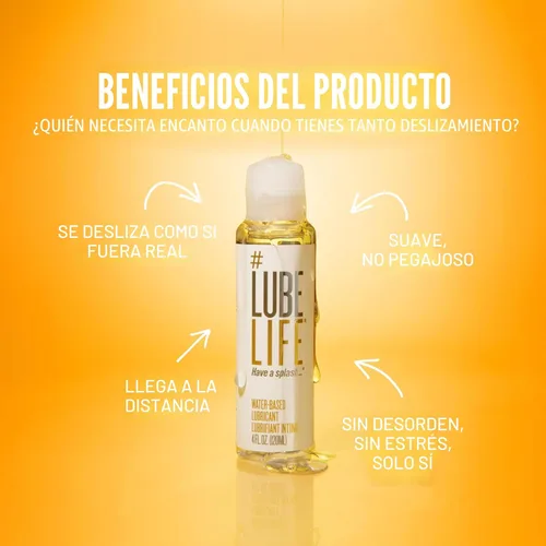 Miniatura 5 de LubeLife Lubricante a base de agua - Lubricante personal para hombres, mujeres y parejas, tamaño de viaje, no mancha, fácil de limpiar, seguro