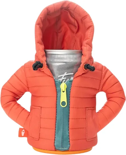 Miniatura 16 de Puffin - The Puffy Jacket - Enfriador de latas aislado de 12 oz I Botella de cerveza y soda aislante, mantiene las bebidas y bebidas frías - Negro