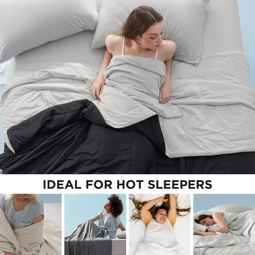 Miniatura 6 de Bedsure - Mantas refrescantes para quienes tienen calor al dormir, cobija ligera para verano, fría, para sudores nocturnos, transpirable, cómoda
