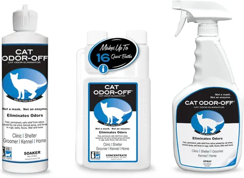 Odorcide Paquete Concentrado Cat Odor-Off Eliminador de Olores de Mascotas – Concentrado Eliminador de Olores de Gatos para Olores de Orina de