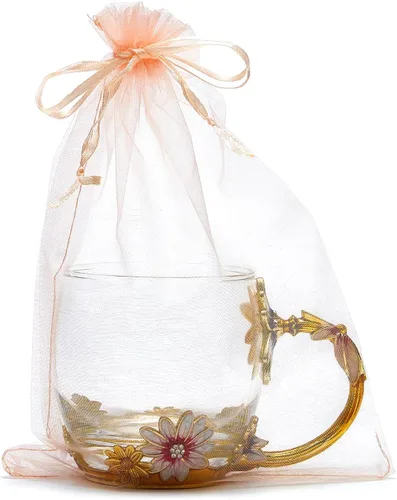 Miniatura 9 de 50 bolsas de organza de 6 x 9 pulgadas, bolsa de regalo de fiesta de boda con cordón