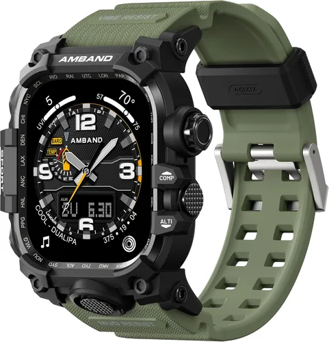 Miniatura 20 de amBand Funda resistente con correa para Apple Watch de 1.732 pulgadas, compatible con iWatch Series SE 3/SE 2ª generación, SE/6/5/4, protección