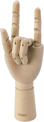 Miniatura 9 de HSOMiD Maniquí articulado de madera de artistas de 12 pulgadas, perfecto para decoración del hogar, dibujo de la figura humana (A)