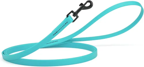 Miniatura 42 de Dogline Biothane - Correa impermeable para perro, correa de nailon tejido con revestimiento fuerte, con herrajes negros, a prueba de olores, fácil
