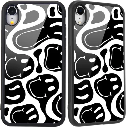 Miniatura 16 de Compatible con iPhone 7/8/SE 2020, cubierta trasera dura con patrón de arte divertido azul divertido lindo para mujeres y niños