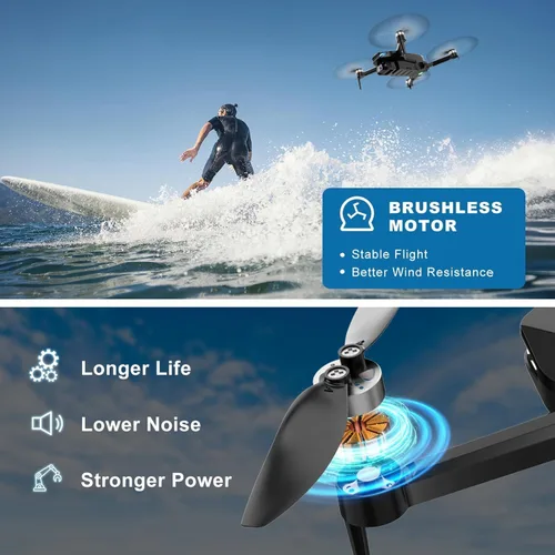 Miniatura 5 de Drone with Camera, 2K HD FPV Drones for Adults, 36 mins Battery Life with 2 Batteries, Gravity Control, One Key Take Off/Land, Waypoint Fly
