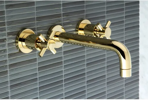 Miniatura 5 de Kingston Brass KS8121DX Concord - Grifo de baño con 2 manijas para montaje en pared, cromo pulido