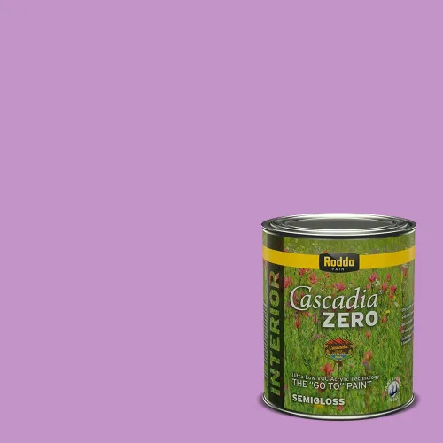 Miniatura 144 de Rodda Paint CASCADIA ZERO - Pintura plana e imprimación para interiores en uno, cuarto de galón, rosa Mullen