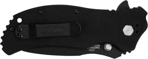 Miniatura 4 de Cuchillo de bolsillo plegable Zero Tolerance 0350; hoja de acero inoxidable S30V de 3.25 pulgadas con acabado DLC de tungsteno negro; escalas