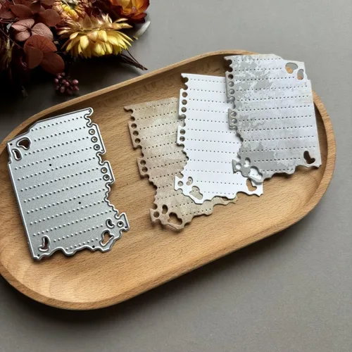 Miniatura 15 de Lapoo Troquel de corte geométrico para álbumes de recortes, duradero, troquel de corte de metal para álbum de recortes, álbum de fotos, tarjetas