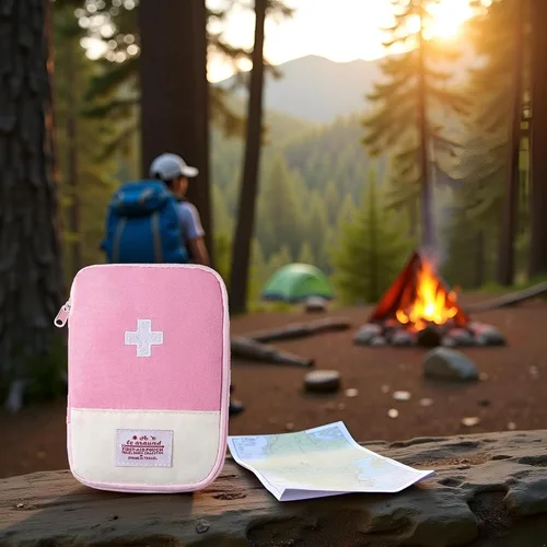 Miniatura 4 de 1 bolsa de primeros auxilios vacía, bolsa de primeros auxilios vacía, mini bolsa médica portátil para acampar al aire libre, senderismo, viajes