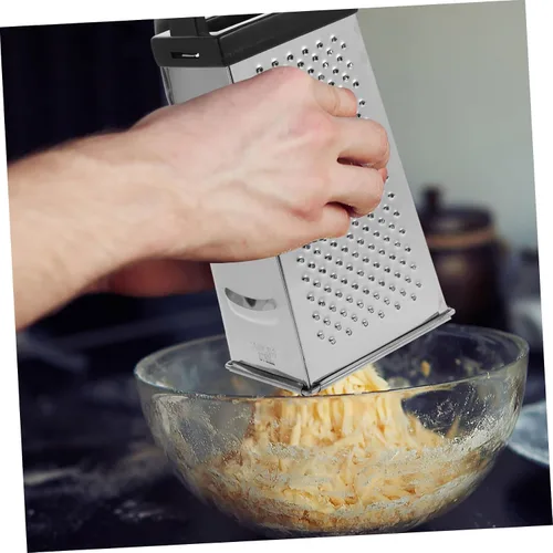 Miniatura 9 de Rallador de cuatro caras de acero inoxidable y picador de verduras Rebanador multifuncional para papas, tomates, pepinos y zanahorias, gadget