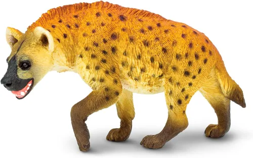 Safari Ltd. Hyena Figurine - Figura realista pintada a mano de 4.25 pulgadas, juguete educativo para niños, niñas y niños a partir de 3 años