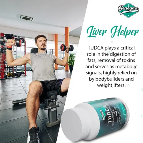 Miniatura 2 de TUDCA Suplemento de apoyo hepático de 1100 mg para limpieza desintoxicante, sales biliares solubles en agua con fuerte sabor amargo, 60 cápsulas