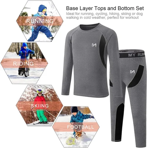Miniatura 6 de MEETYOO Conjunto de ropa interior térmica unisex para niños y niñas