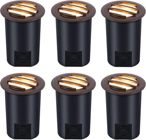 Miniatura 12 de Paquete de 6 luces LED de pozo de 9 W de CLOUDY BAY, luces de paisaje, 2700K/3000K/3500K/4000K/5000K seleccionables, iluminación de bajo voltaje