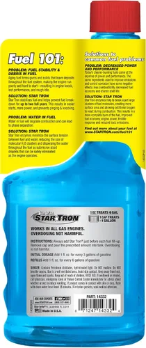 Miniatura 2 de STAR BRITE Star Tron tratamiento de combustible con enzimas SEF Fórmula para gasolina - 1 oz. Trata 6 galones - 32 OZ (14332)