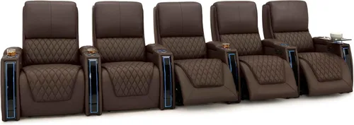 Miniatura 97 de Seatcraft Apex Zero-Gravity CoolZero - Asiento de cine en casa de cuero italiano, reposacabezas eléctrico, lumbar eléctrico, reclinable eléctrico