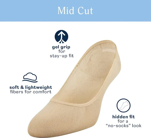 Miniatura 2 de Peds Women's Lightweight Low Cut No Show Socks, Multipairs