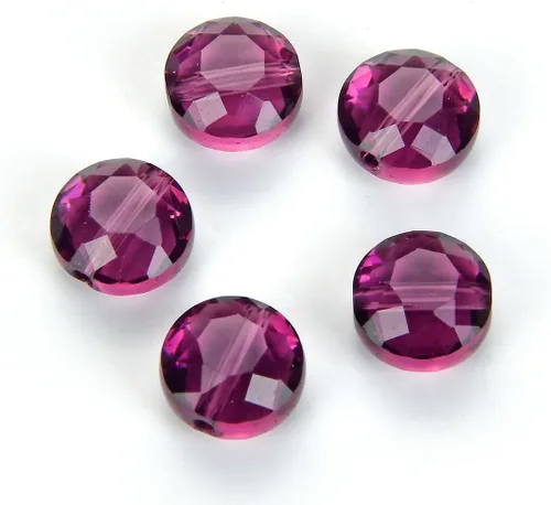 Adabele - 25 cuentas de cristal sueltas con facetas austriacas de 0.315 pulgadas (0.315 in) compatibles con Swarovski Preciosa 5052 SSMR811