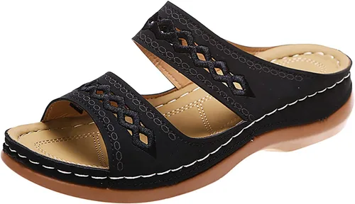 Miniatura 7 de Sandalias ortopédicas a la moda para mujer, sandalias para caminar con soporte de arco antideslizantes y cómodas, sandalias informales, sandalias