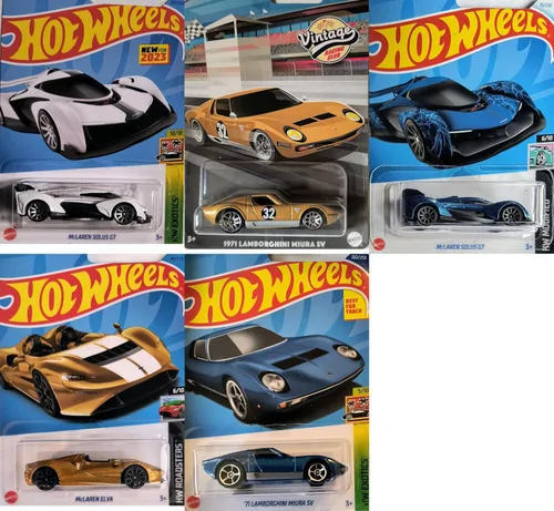 Miniatura 7 de Hot Wheels Matchbox Lamborghini y McLaren - Juego de 5 coches