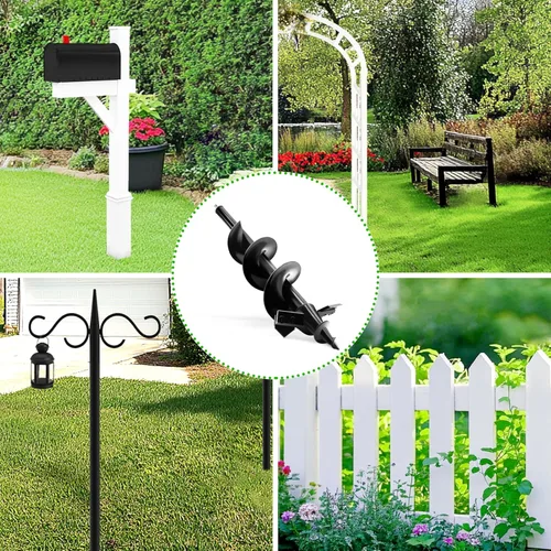 Miniatura 6 de Broca de Taladro para Jardín para Plantar – Broca de Jardín de 4x23 cm, Barrenadora Rápida para Bulbos y Plantas de Cama para Taladro Hexagonal
