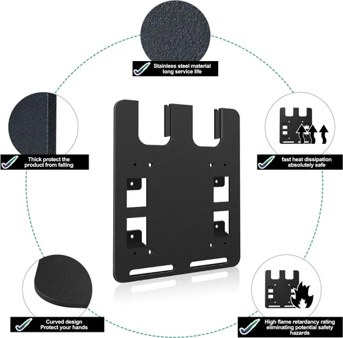 Miniatura 5 de Soporte de pared para baterías y cargadores Makita, para cargador DC18RC, para batería Makita de 18 V 14.4 V, soporte estable de 2