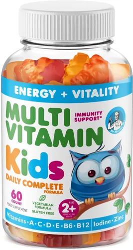 Miniatura 7 de DR. MORITZ Gomitas multivitamínicas para niños, con vitaminas para niños A, C, D, E, B6, B12, zinc y más, apoyo diario completo, multivitaminas