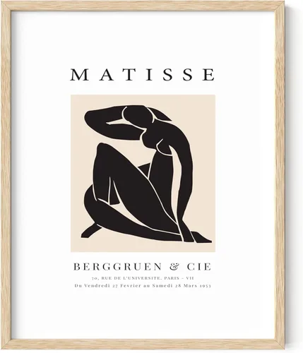 Miniatura 60 de HAUS AND HUES Matisse - Impresión artística minimalista y moderna, arte estético de Henri Matisse, póster abstracto para dormitorio, habitación