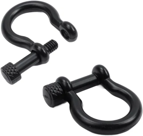 Miniatura 5 de Semetall Grillete de anclaje de pasador de tornillo, 10 grilletes de anillo en D para aparejo, elevación, correa de remolque y cuerda de alambre