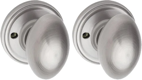 Miniatura 25 de Copper Creek EK2030PS - Pomo de puerta en forma de huevo, función de privacidad, 1 unidad, acabado pulido inoxidable inoxidable pulido