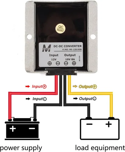 Miniatura 3 de TOP-VIGOR Convertidor de voltaje CC/DC 12V a 19V 8A 152W Convertidor Step Up, Impermeable IP68 Boost Convertidor Regulador Transformador
